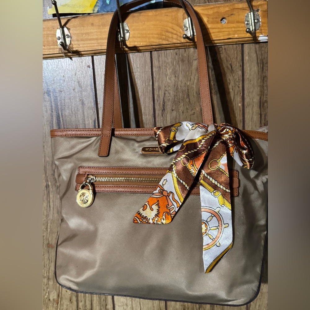 Michael Kors Nylon Tan Tote